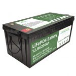 Hot selling 2.56KWh lifepo4 batteri 12v 200Ah 6000 cycles rv battery