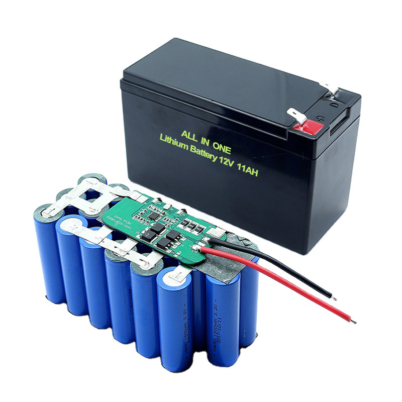 ALL IN ONE 18650 3S5P 12Volt Lithium Battery 11Ah Rechargeable Lithium  Battery Pack 