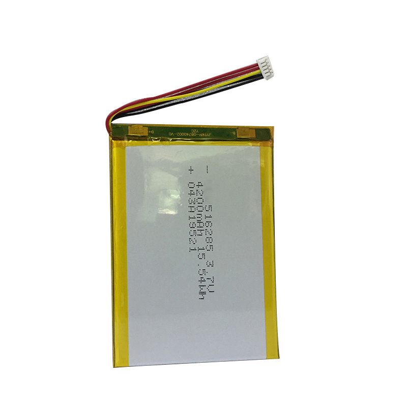 516285 3.7V 4200mAh Smart home instrument polymer lithium battery 