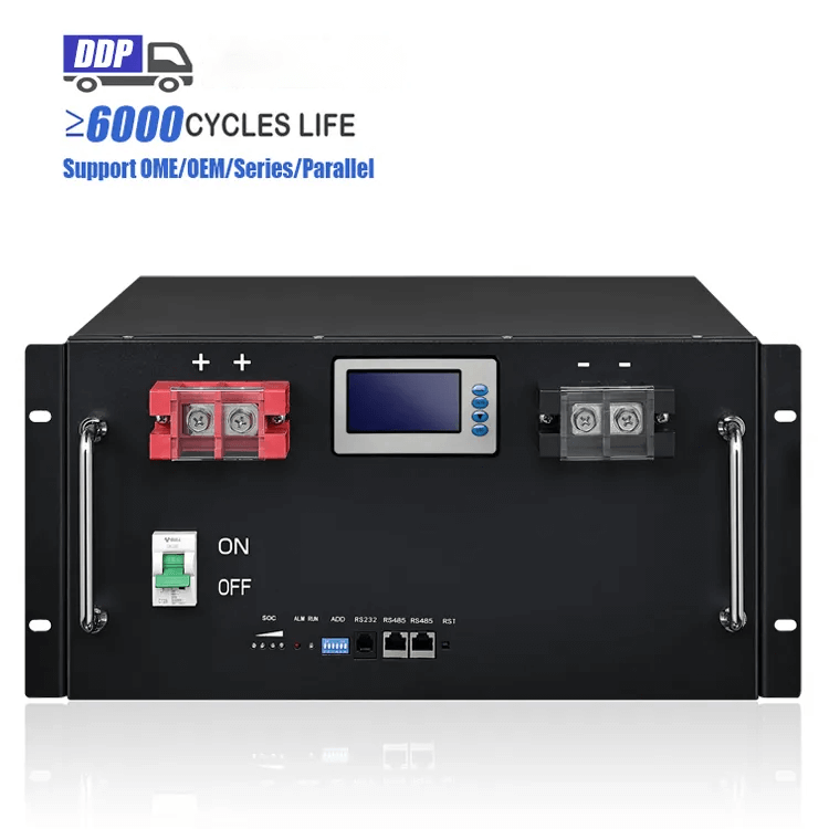 48V 100Ah 5KWH Server Rack LiFePO4 Battery Pack