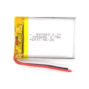Lipo Battery 803040 3.7V 1000mAh 083040 with pcm and wire - Ainbattery.com