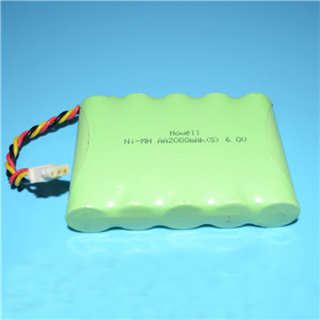 Rechargeable 1.2V NiMH AA1800mAh Cell 7.2V Battery Pack 