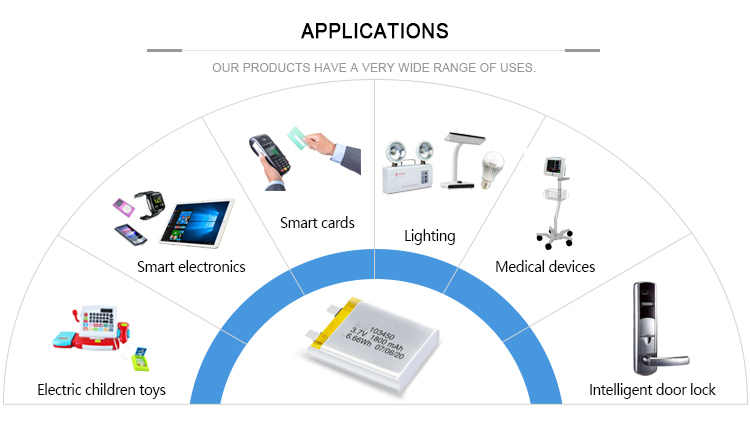 Custom 3.7V 2450 2600 3900 4000 4500 4700 5000 6000 9000Mah Polymer Lipo  Battery 