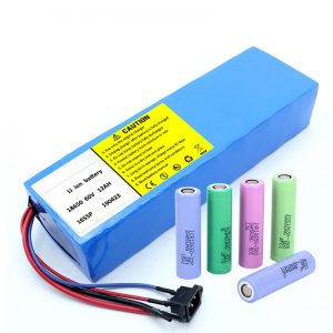 Lithium Battery 18650 60V 12AH lithium ion rechargeable scooter battery pack