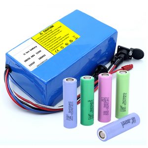 Lithium Battery 18650 48V 12AH 48V 500W Electric Bike Battery with BMS